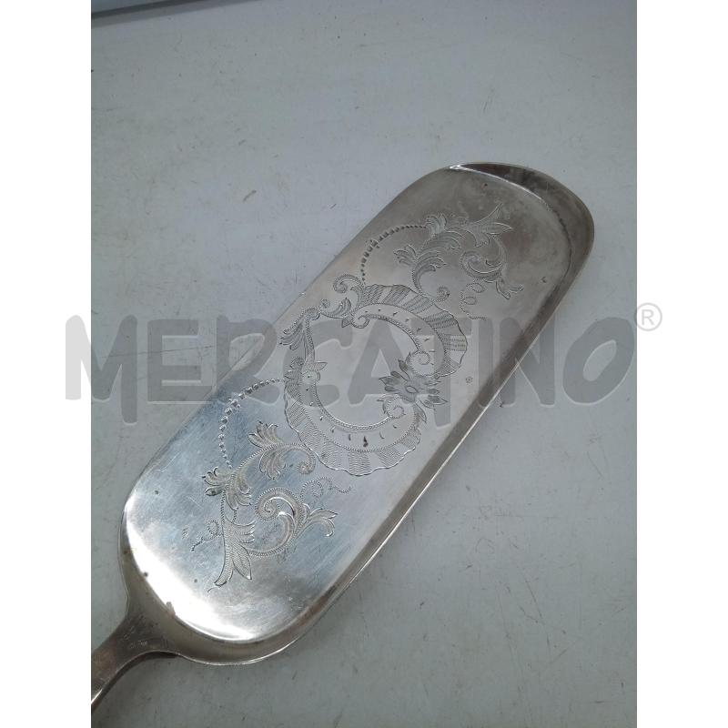 PALETTA DOLCE SILVER PLATED MANICO LEGNO | Mercatino dell'Usato Roma porta maggiore 2