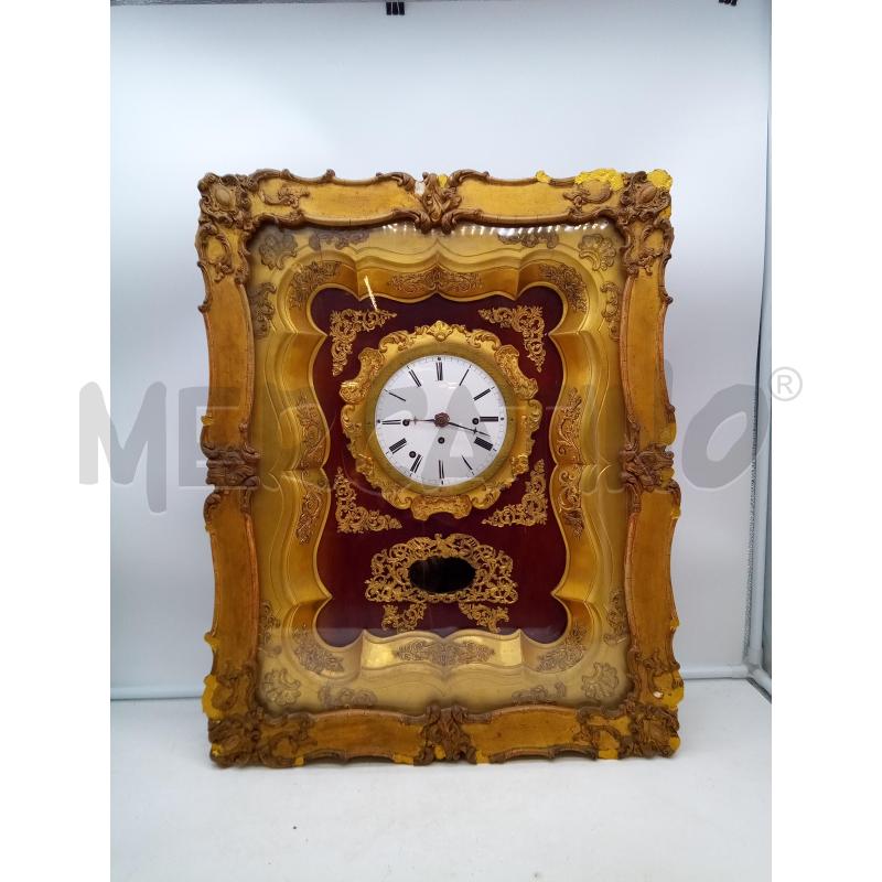 PENDOLA A QUADRO VIENNESE CON SVEGLIA DA REVISIONARE BIEDERMEIER  | Mercatino dell'Usato Roma porta maggiore 1