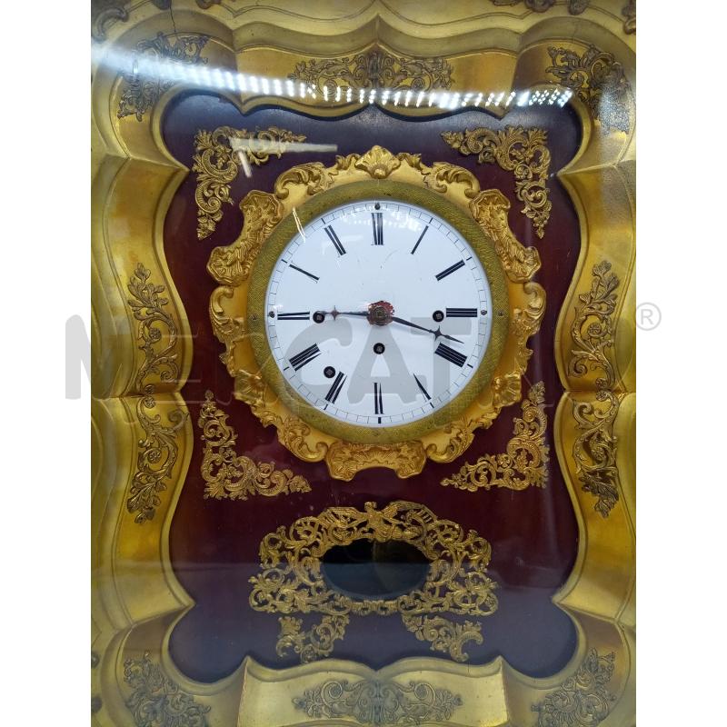 PENDOLA A QUADRO VIENNESE CON SVEGLIA DA REVISIONARE BIEDERMEIER  | Mercatino dell'Usato Roma porta maggiore 2