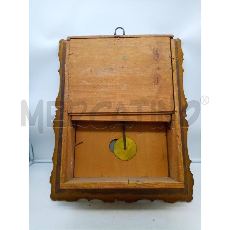 PENDOLA A QUADRO VIENNESE CON SVEGLIA DA REVISIONARE BIEDERMEIER  | Mercatino dell'Usato Roma porta maggiore 5