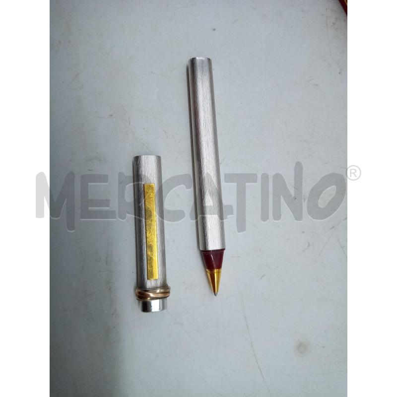 PENNA A SFERA LES MUST CARTIER SATINATA DORATA   | Mercatino dell'Usato Roma porta maggiore 2