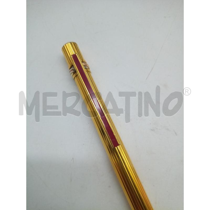 PENNA SFERA CARTIER PLACCATA ORO   | Mercatino dell'Usato Roma porta maggiore 2