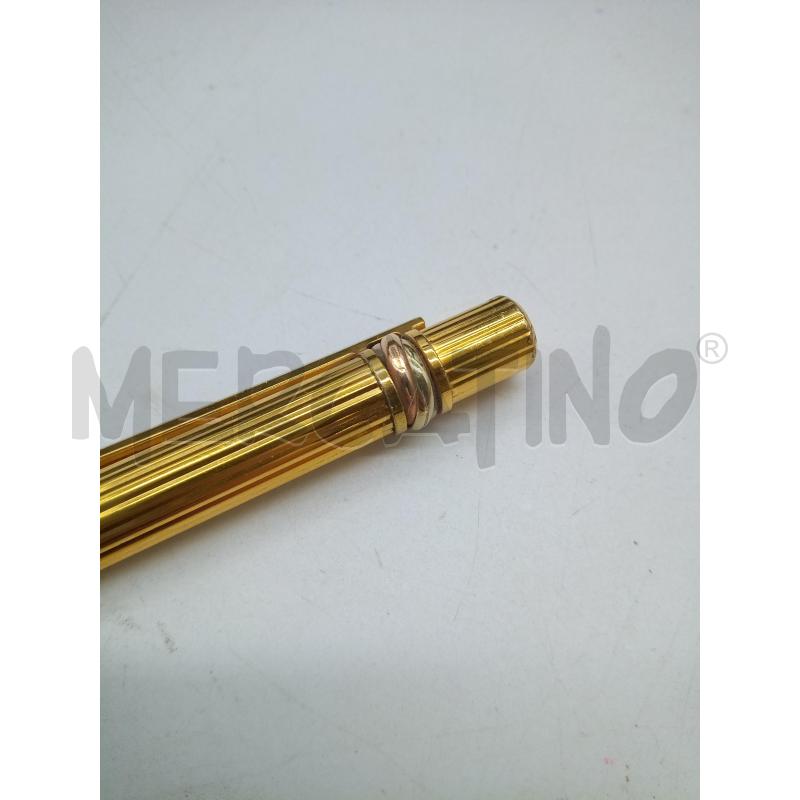 PENNA SFERA CARTIER PLACCATA ORO   | Mercatino dell'Usato Roma porta maggiore 3