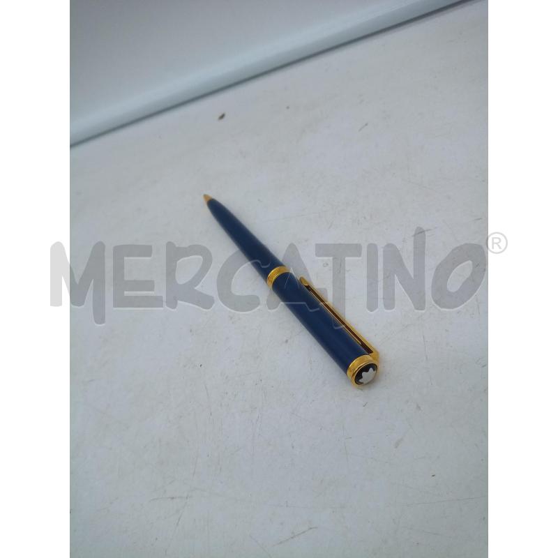 PENNA SFERA MONTBLANC NOBLESSE OBLIGE BLU ORO  | Mercatino dell'Usato Roma porta maggiore 2