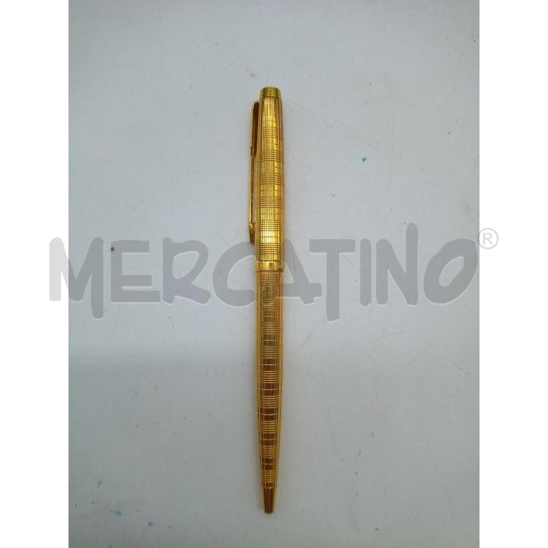 PENNA SFERA PARKER PLACCATA ORO  | Mercatino dell'Usato Roma porta maggiore 5