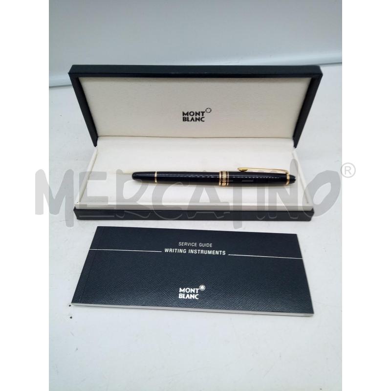 PENNA STILOGRAFICA MONTBLANC NERA ORO PENNINO ORO | Mercatino dell'Usato Roma porta maggiore 5