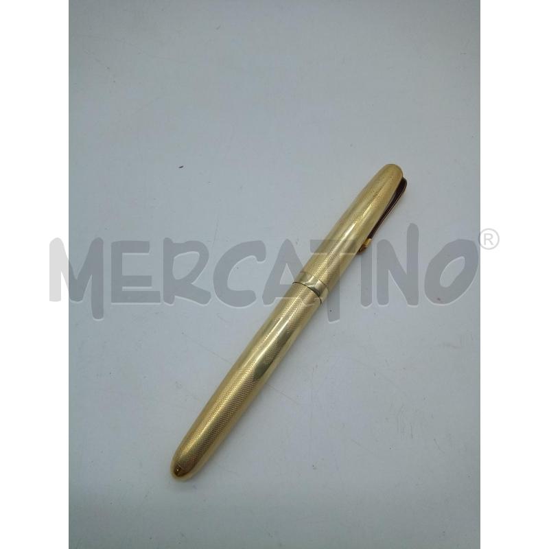 PENNA STILO DORATA STRIATA | Mercatino dell'Usato Roma porta maggiore 1
