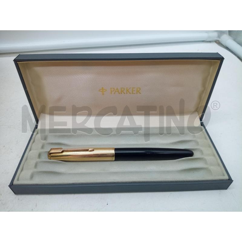PENNA STILO PARKER 51 NERO DETT ORO   | Mercatino dell'Usato Roma porta maggiore 1