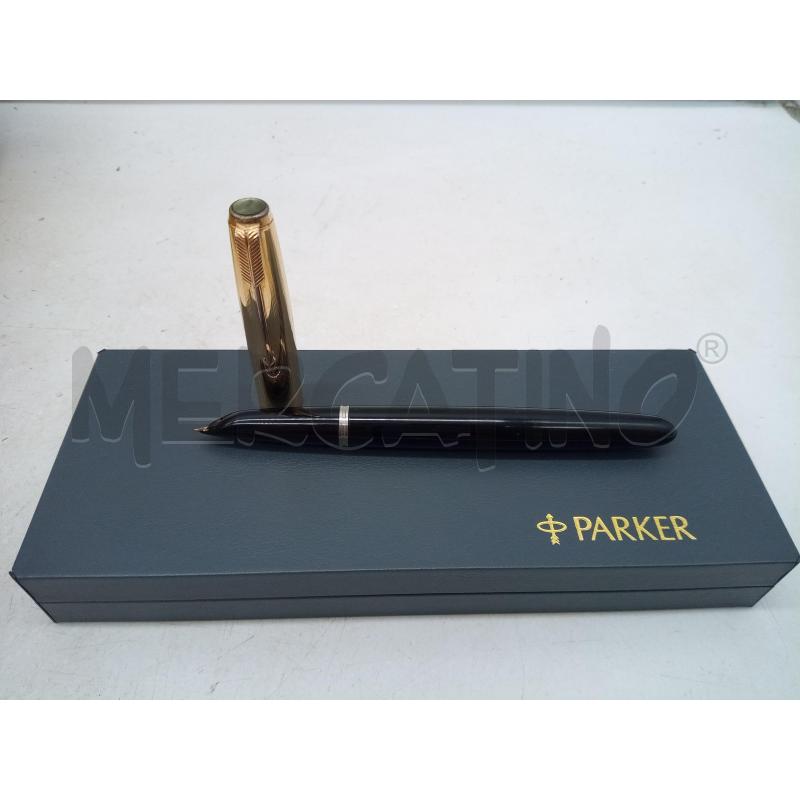 PENNA STILO PARKER 51 NERO DETT ORO   | Mercatino dell'Usato Roma porta maggiore 2