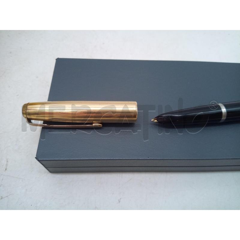 PENNA STILO PARKER 51 NERO DETT ORO   | Mercatino dell'Usato Roma porta maggiore 3