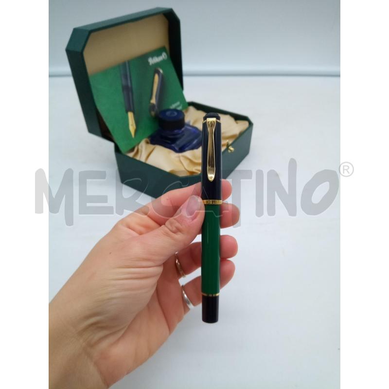 PENNA STILO PELIKAN M120 VERDE E NERA  | Mercatino dell'Usato Roma porta maggiore 3