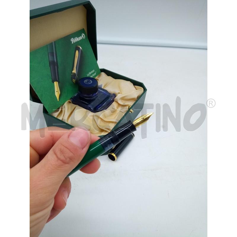 PENNA STILO PELIKAN M120 VERDE E NERA  | Mercatino dell'Usato Roma porta maggiore 4