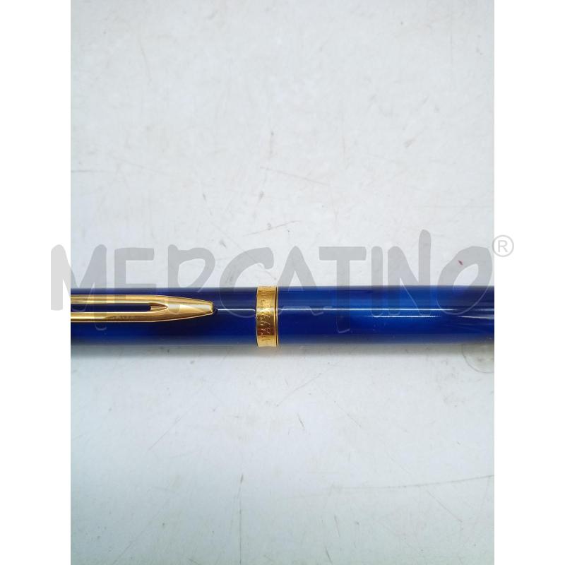 PENNA WATERMAN STILO LACCA BLU DETT DORATI | Mercatino dell'Usato Roma porta maggiore 3