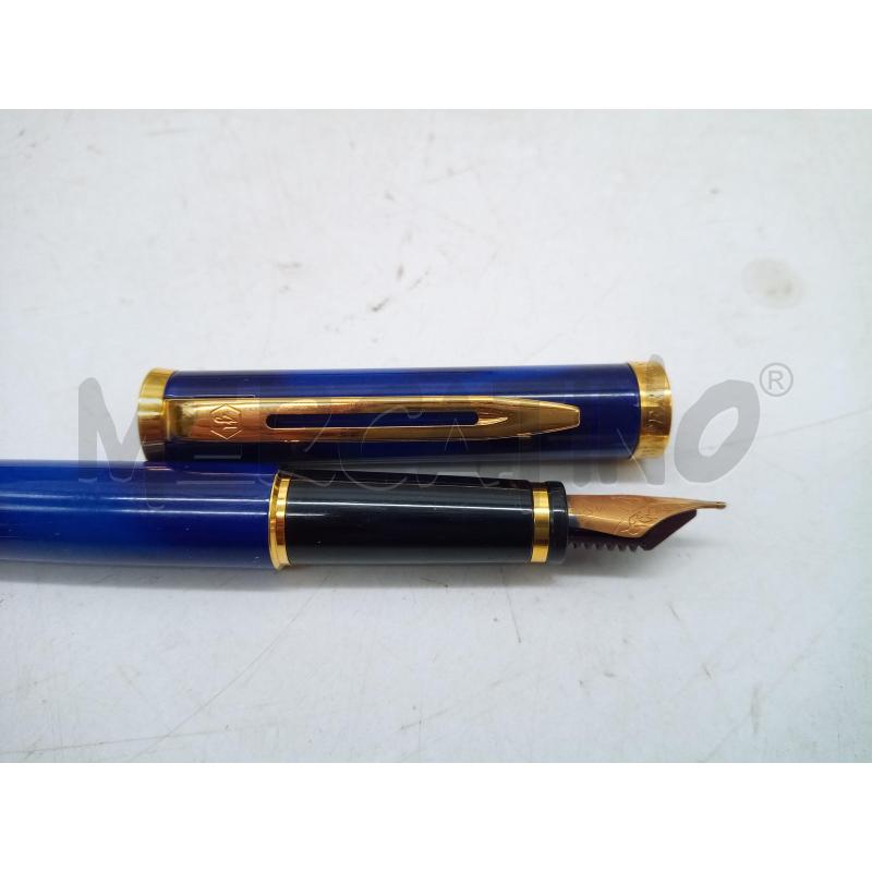 PENNA WATERMAN STILO LACCA BLU DETT DORATI | Mercatino dell'Usato Roma porta maggiore 4