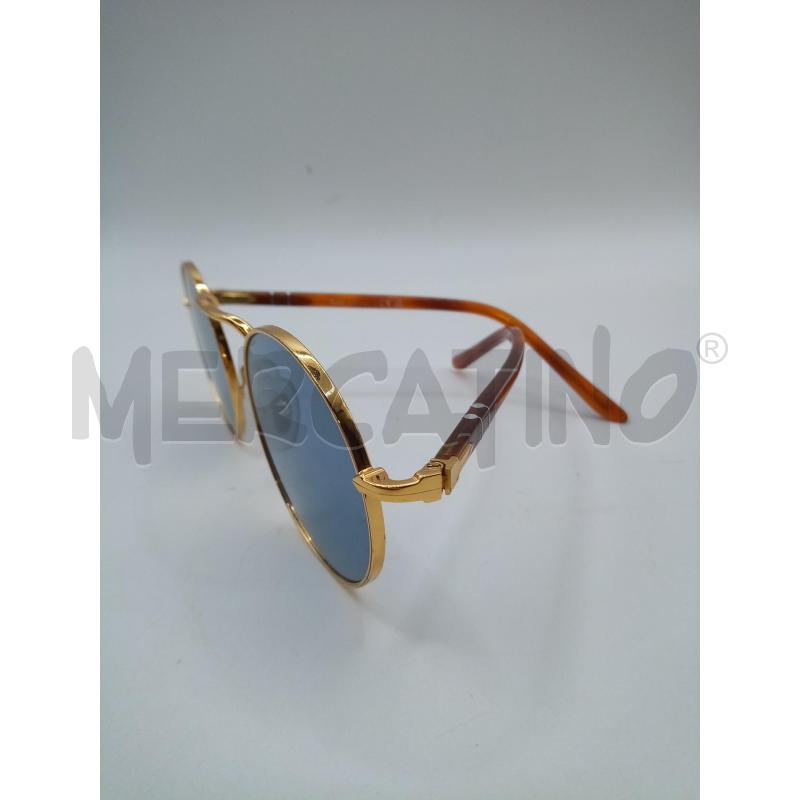 PERSOL OCCHIALI LENTE TONDA MONTATURA DORATA ASTE CARAMELLO | Mercatino dell'Usato Roma porta maggiore 2