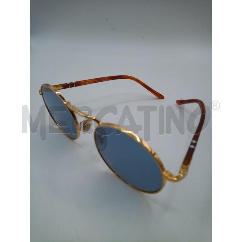 PERSOL OCCHIALI LENTE TONDA MONTATURA DORATA ASTE CARAMELLO | Mercatino dell'Usato Roma porta maggiore 5