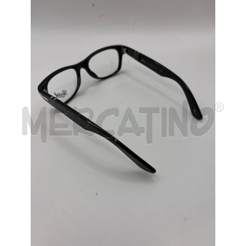 PERSOL OCCHIALI UOMO MONTATURA NERA RETT DETT SILVER ASTE | Mercatino dell'Usato Roma porta maggiore 4