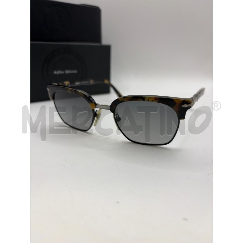 PERSOL OCCHIALI UOMO NERO ACETATO MONT EFF VERDE  | Mercatino dell'Usato Roma porta maggiore 2