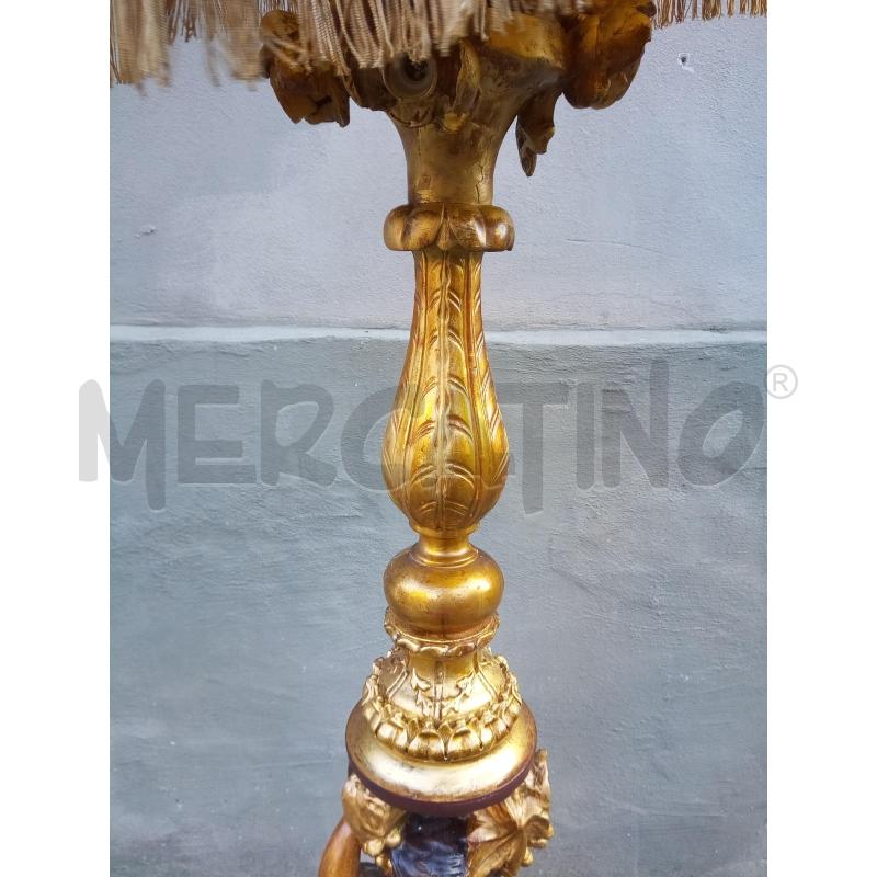 PIANTANA LIGNEA PUTTO PARALUME PLISSITTATO BASE FINTO MARMO | Mercatino dell'Usato Roma porta maggiore 4