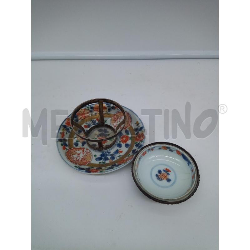 PIATTINO SCALDA TAZZA PORC IMARI DIFETTI | Mercatino dell'Usato Roma porta maggiore 3