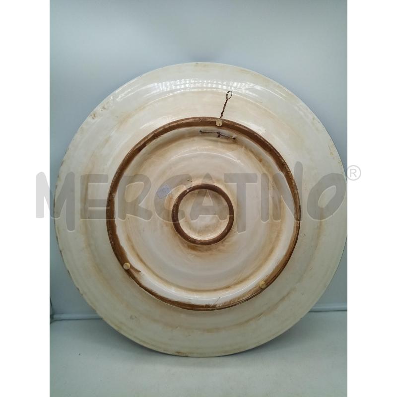 PIATTONE CERAMICA DECORI BLU STEMMA | Mercatino dell'Usato Roma porta maggiore 4