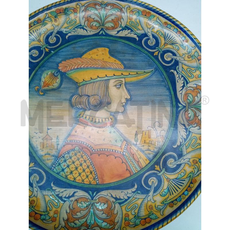PIATTONE CERAMICA DERUTA PROFILO UOMO CAPPELLO | Mercatino dell'Usato Roma porta maggiore 2