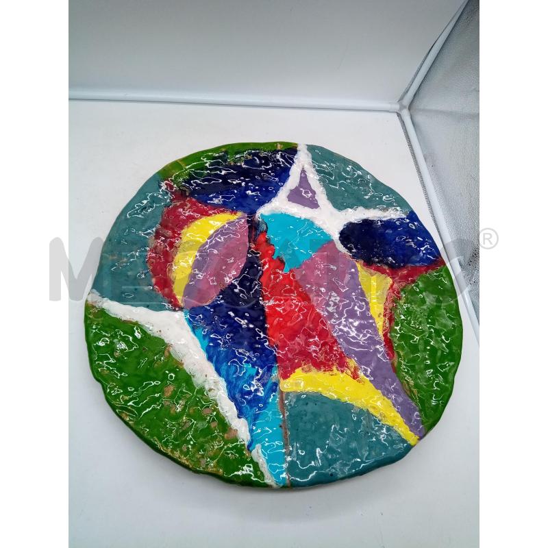 PIATTONE CERAMICA FORME GEOMETRICHE COLORATE | Mercatino dell'Usato Roma porta maggiore 1