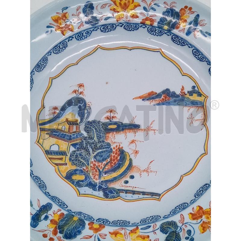 PIATTO CERAMICA FAENZA FERNIANI 1760 | Mercatino dell'Usato Roma porta maggiore 2
