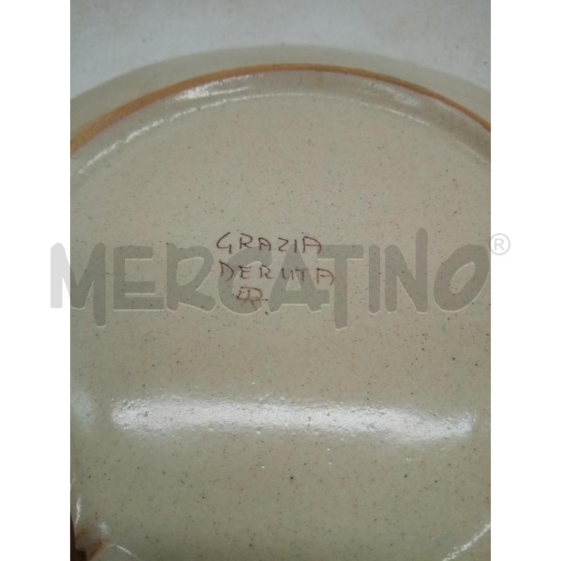 PIATTO CERAMICA GRAZIA DERUTA STEMMA ARALDICO | Mercatino dell'Usato Roma porta maggiore 4