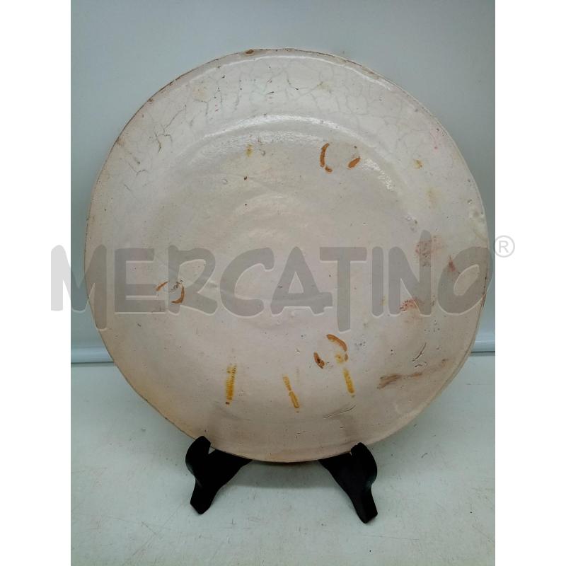 PIATTO CERAMICA PRIMI 800 FRUTTO GIALLO DIPINTO | Mercatino dell'Usato Roma porta maggiore 5