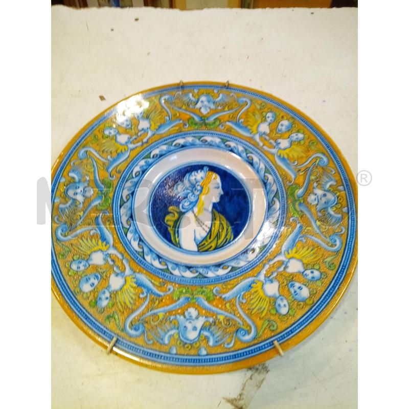 PIATTO CERAMICA PROFLIO DONNA GROTTESCHE DIPINTE | Mercatino dell'Usato Roma porta maggiore 1