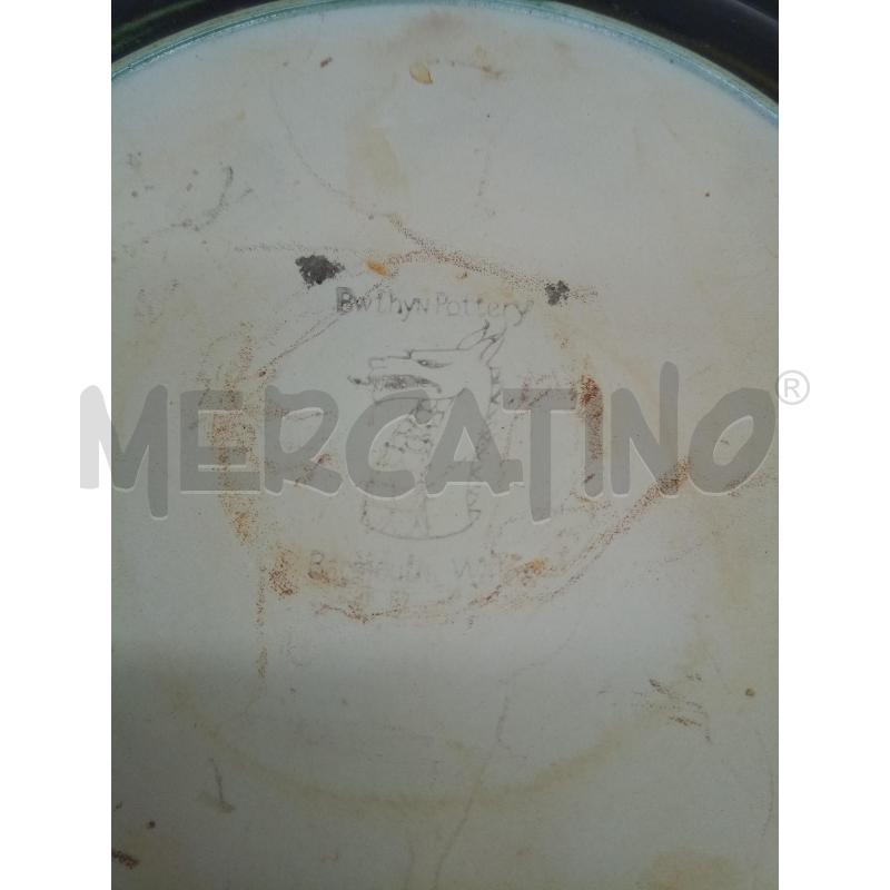 PIATTO CERAMICA SPIRALE LUSTRO VERDE BLU | Mercatino dell'Usato Roma porta maggiore 4