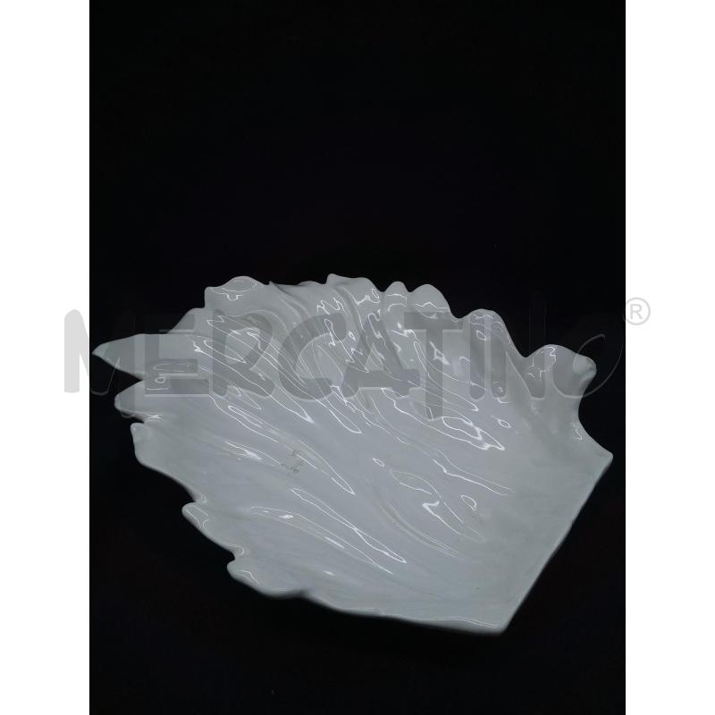 PIATTO CERAMICA TOMMASO BARBI FOGLIA   | Mercatino dell'Usato Roma porta maggiore 1