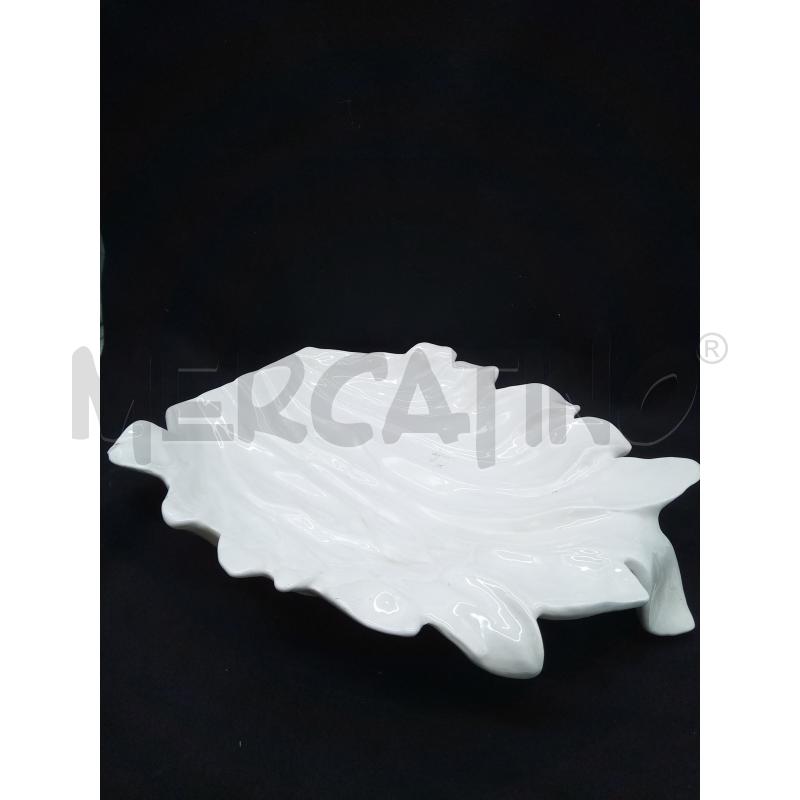 PIATTO CERAMICA TOMMASO BARBI FOGLIA   | Mercatino dell'Usato Roma porta maggiore 3