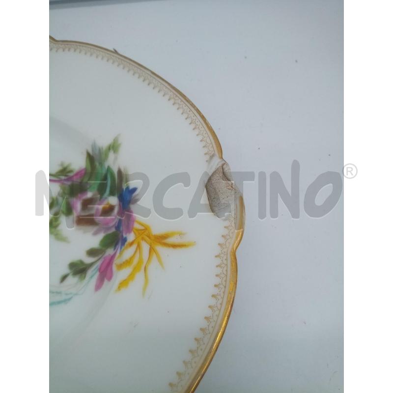 PIATTO OVALE PORC PITTORIA DI DOCCIA DECAL FIORI DIFETTI | Mercatino dell'Usato Roma porta maggiore 2