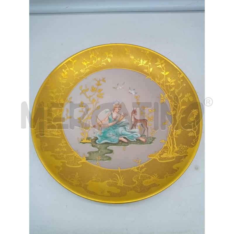 PIATTO PORCELLANA FINZI DIANA CON FRECCE   | Mercatino dell'Usato Roma porta maggiore 1