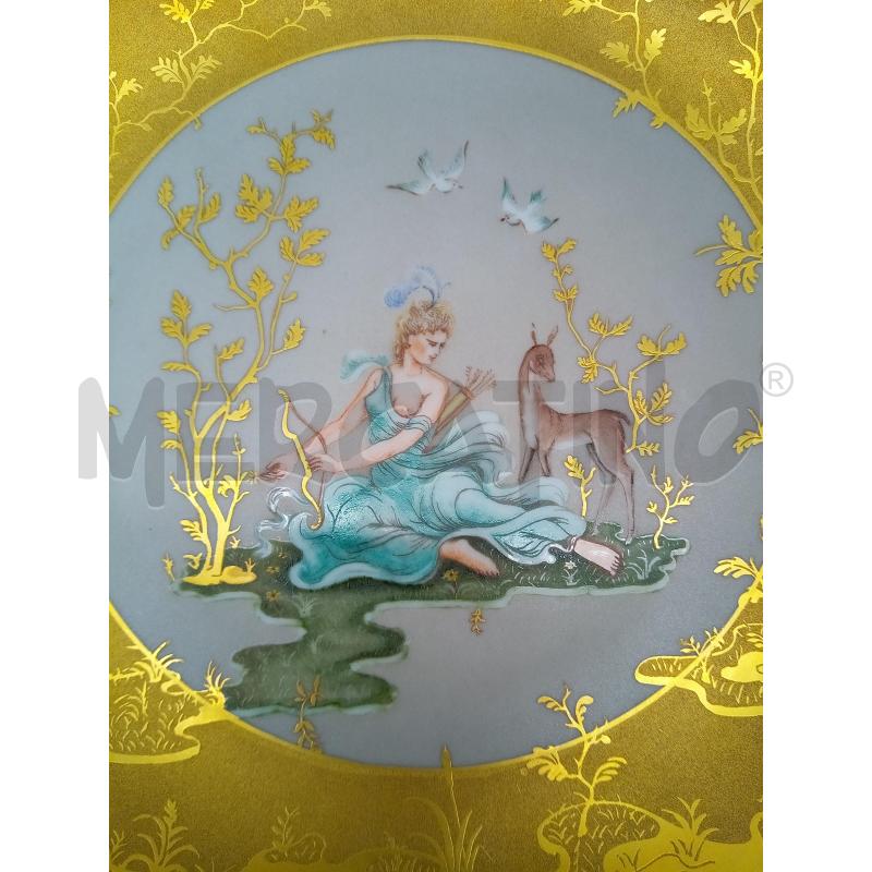 PIATTO PORCELLANA FINZI DIANA CON FRECCE   | Mercatino dell'Usato Roma porta maggiore 2