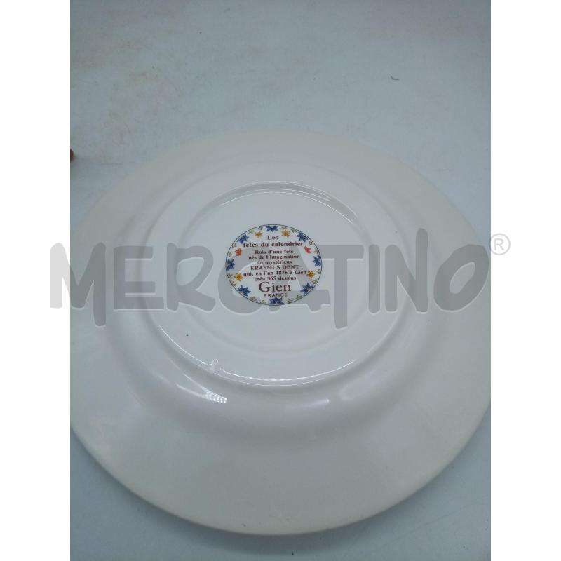 PIATTO PORCELLANA GIEN LE BARON MARDI GRAS  | Mercatino dell'Usato Roma porta maggiore 5