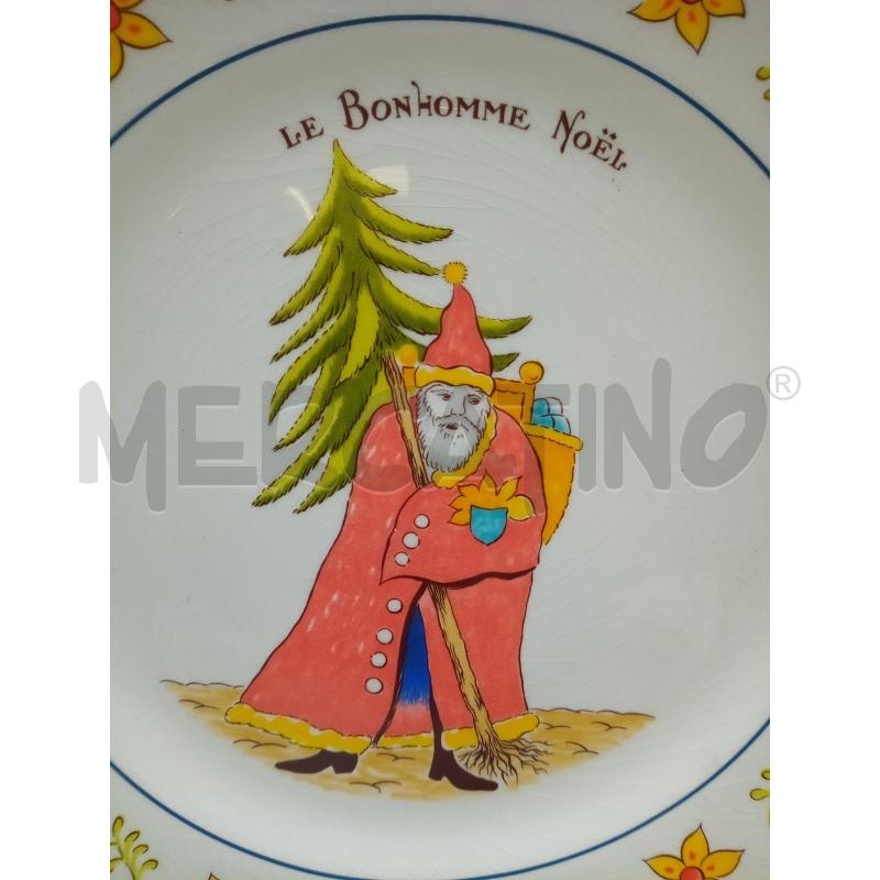 PIATTO PORCELLANA GIEN LE BONHOMME NOEL   | Mercatino dell'Usato Roma porta maggiore 2
