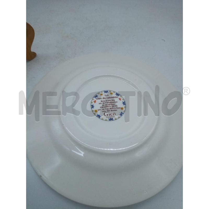 PIATTO PORCELLANA GIEN LE ROI DE LA FEVE   | Mercatino dell'Usato Roma porta maggiore 5