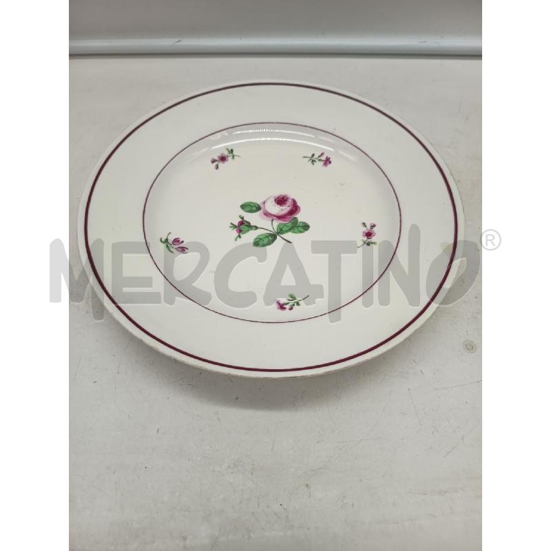 PIATTO PORC ANTICA VIENNA ROSE DIPINTE | Mercatino dell'Usato Roma porta maggiore 1