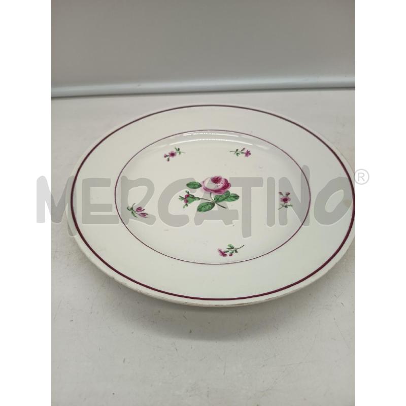 PIATTO PORC ANTICA VIENNA ROSE DIPINTE | Mercatino dell'Usato Roma porta maggiore 4