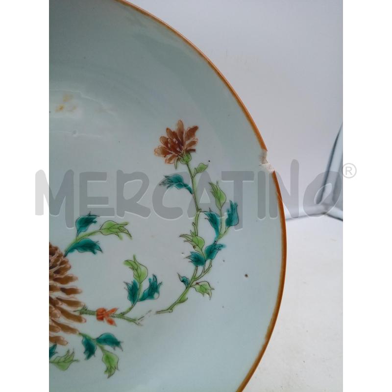 PIATTO PORC CINA RAMO CON FIORI DIFETTO | Mercatino dell'Usato Roma porta maggiore 2
