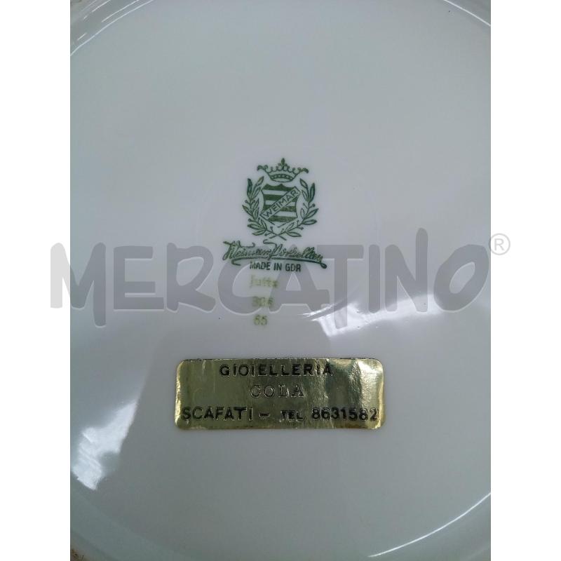 PIATTO PORC JUTTA WEIMAR FOGLIE DORATE RILIEVO B ORO | Mercatino dell'Usato Roma porta maggiore 3