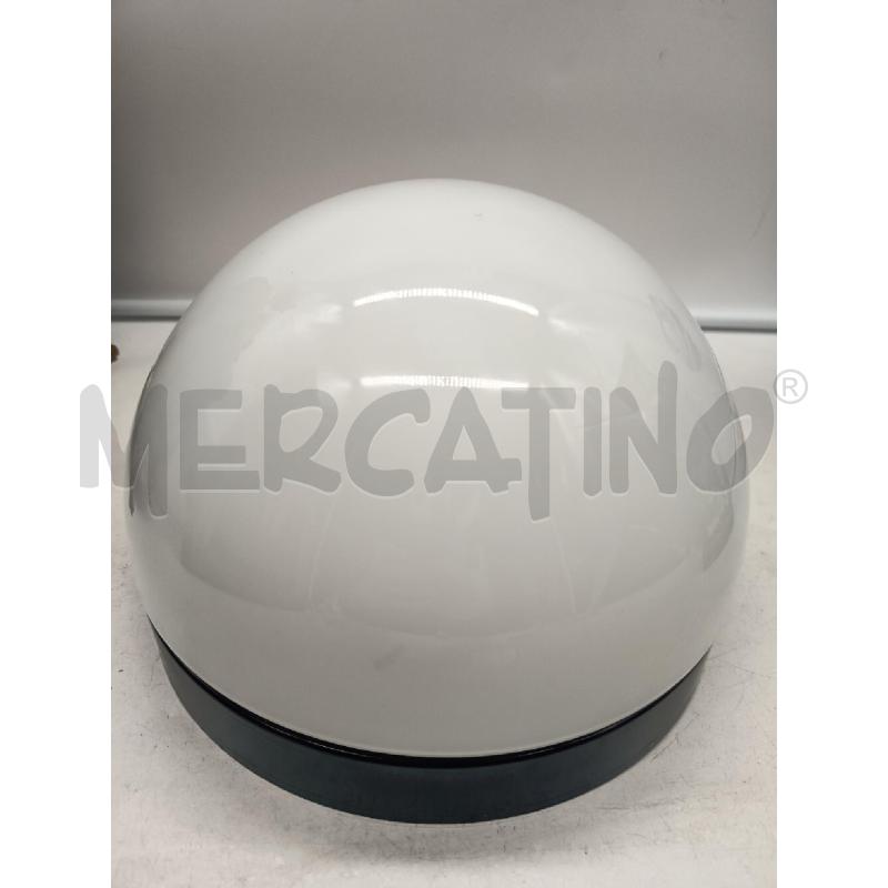 PLAFONIERA VETRO OPALINE BIANCO A VITE DET BLU SPACE AGE  | Mercatino dell'Usato Roma porta maggiore 1