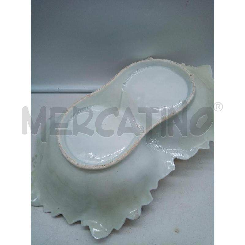 PORTA BON BON PORCELLANA CARLSBAD FOGLIE CREMA ORO ROSA  | Mercatino dell'Usato Roma porta maggiore 5