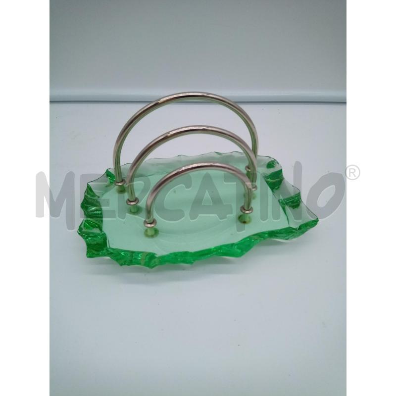 PORTA LETTERE BASE VETRO VERDE NILO | Mercatino dell'Usato Roma porta maggiore 2