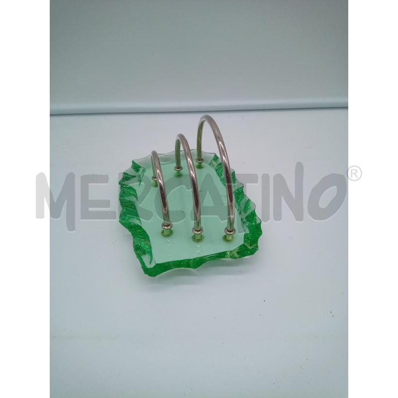 PORTA LETTERE BASE VETRO VERDE NILO | Mercatino dell'Usato Roma porta maggiore 5