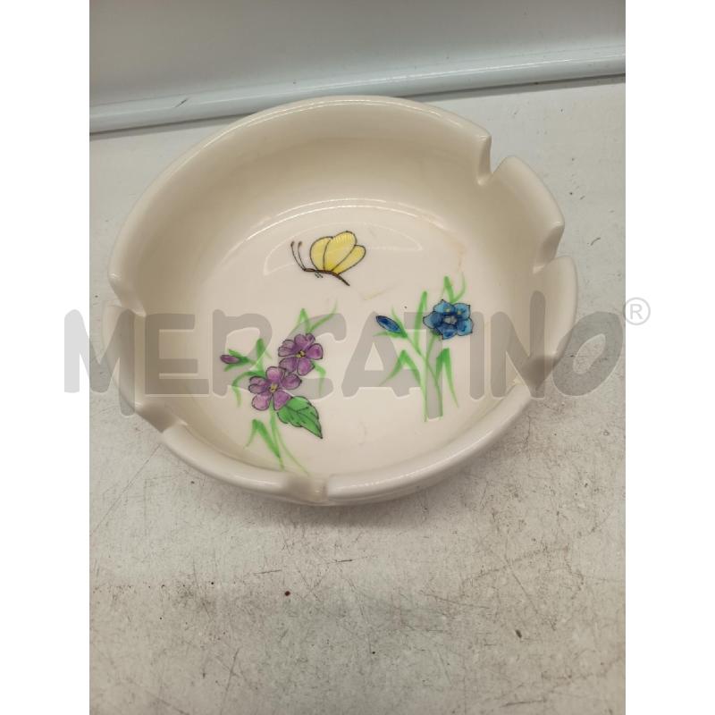 PORTA OLIVE CERAMICA ERNESTINE FIORI E FARFALLE  | Mercatino dell'Usato Roma porta maggiore 2