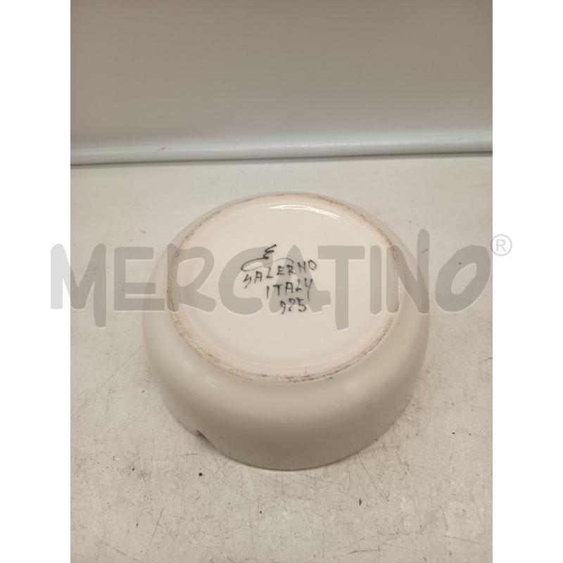 PORTA OLIVE CERAMICA ERNESTINE FIORI E FARFALLE  | Mercatino dell'Usato Roma porta maggiore 3